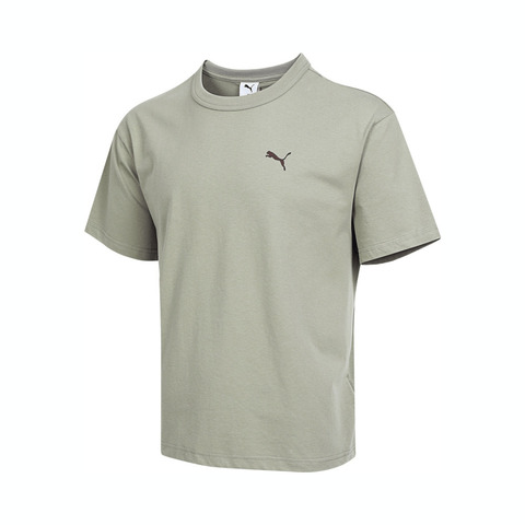 puma彪马2025男子男子-ALL IN GOOD TIME SS TEE BACK-咖啡色针织无领短T63479082