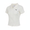 puma彪马2025女子女子-DARE TO EXTENSION RIB POLO W-暖白针织有领短T63477987