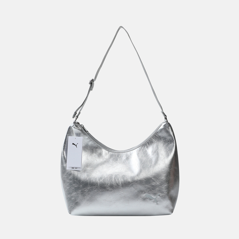 puma彪马2025女子女子-PUMA CAT Slouchy Hobo Bag-银色拎包挽包09237701