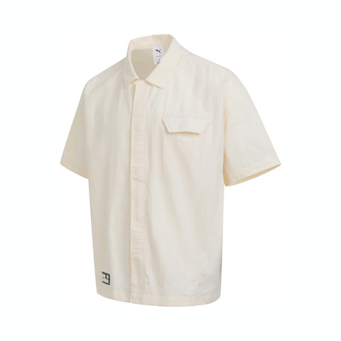 puma彪马2025中性中性-HAUS OF CLASSICS Woven Shirt-杏仁糖色短袖衬衫63155587