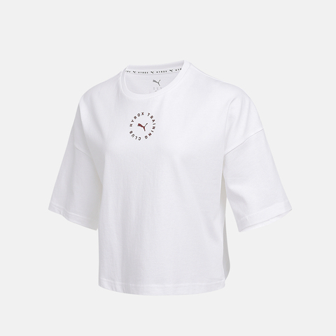 puma彪马2025女子女子-W PUMA x HYROX CROPPED LI-彪马白针织无领短T52763902