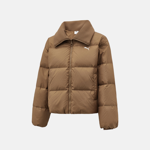 puma彪马2025女子女子-WINTERIZED Turn Down Collar W-巧克力豆厚羽绒服-短63580793