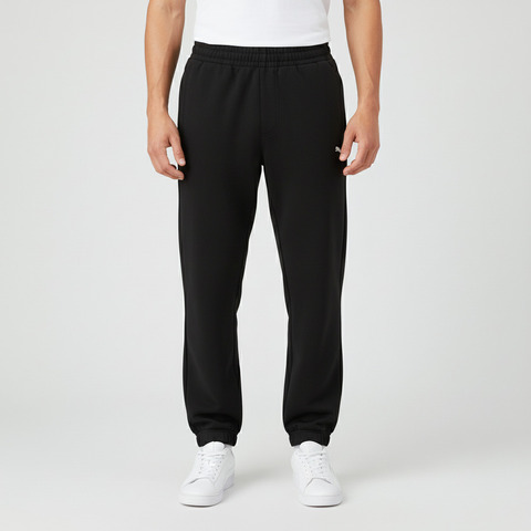 puma彪马2025男子男子-ESS Cat Logo Woven Pants-黑色梭织长裤69357101