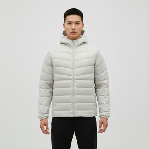 puma彪马2025男子男子-Men's Running Down Jacket-灰色厚羽绒服-短52870261