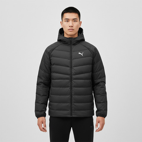 puma彪马2025男子男子-Men's Running Down Jacket-黑色厚羽绒服-短52870201