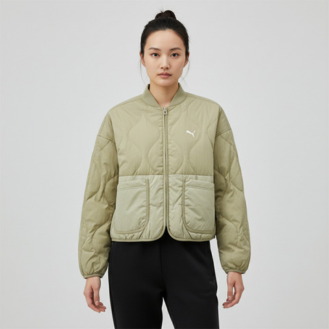 puma彪马2025女子女子-Line Down Jacket-淡绿色厚羽绒服-短63550282