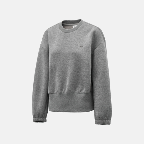 puma彪马2025女子女子-GR-XPRMNT Crew W-中花灰针织连帽卫衣63347563