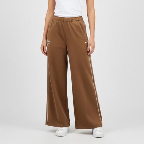 puma彪马2025女子女子-RETRO TAPE Woven Pants W-咖啡色梭织长裤63572185