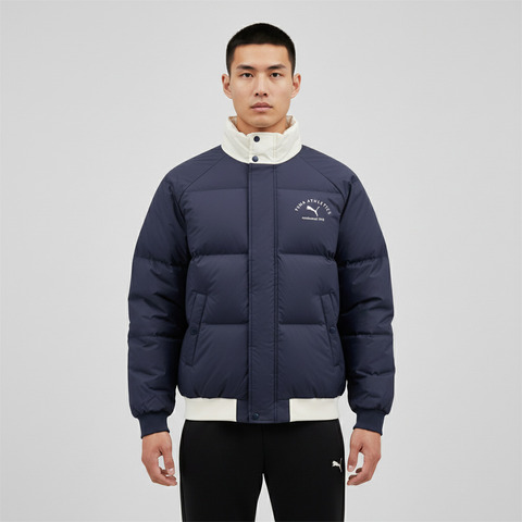 puma彪马2025男子男子-WINTERIZED Stand Collar Jacket-海军蓝厚羽绒服-短69281316