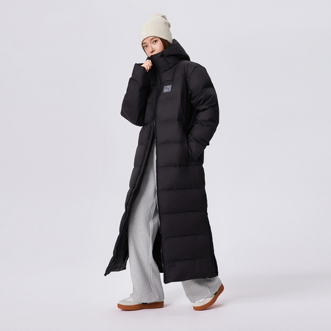 puma彪马2025中性中性-Long Hooded Down Coat-黑色厚羽绒服-长69357301