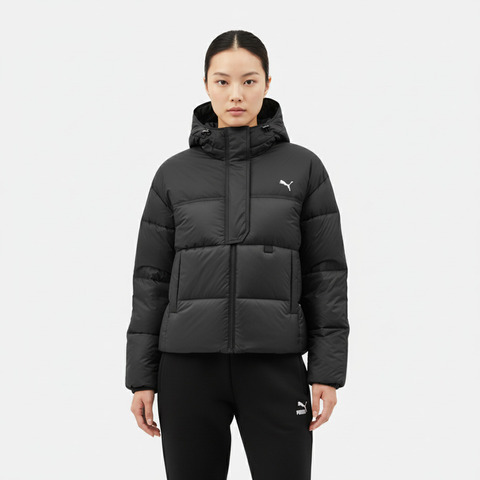 puma彪马2025女子女子-Women's Training Down Puffy Jacket-黑色厚羽绒服-短52870501