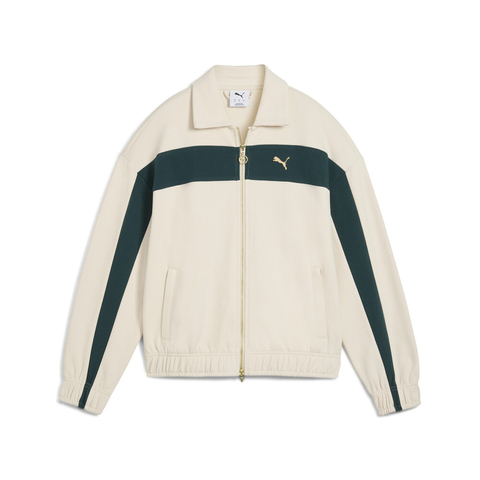 puma彪马2025女子女子-T7 Relaxed Track Jacket-雪白色针织无帽外套63396087