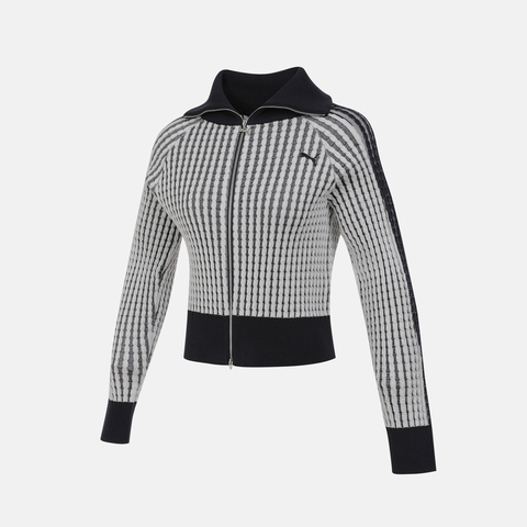 puma彪马2025女子女子-T7 Sweater W-海军蓝毛线开衫63743916