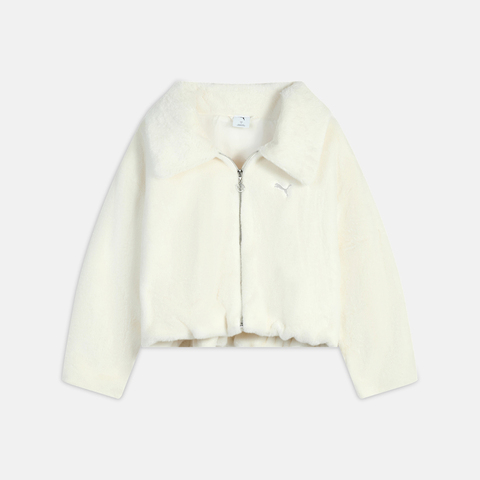 puma彪马2026女子女子-RACE AHEAD FUR JKT W-米白色人造毛绒外套63617291