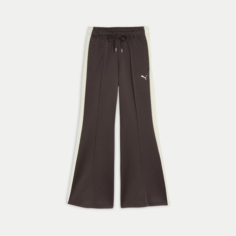 puma彪马2026女子女子-T7 Relaxed Flared Pants-巧克力棕针织长裤63740813