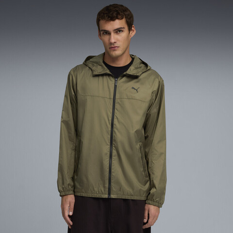 puma彪马2026男子男子-Ess Regular Windbreaker-橄榄绿梭织连帽外套68754081