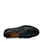 Senda/森达春季专柜同款黑色打蜡牛皮休闲男单鞋1EH02AM5