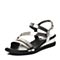 Senda/森达夏季专柜同款时尚舒适休闲坡跟女凉鞋G3K03BL7