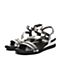 Senda/森达夏季专柜同款时尚舒适休闲坡跟女凉鞋G3K03BL7