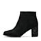 Senda/森达冬季专柜同款时尚优雅女短靴粗高跟VBE42DD7