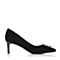 Senda/森达春季新款专柜同款羊绒皮女高跟单鞋婚鞋4BG01AQ8