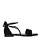 Senda/森达夏季新款专柜同款舒适休闲平底女凉鞋4CC01BL8