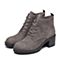 Senda/森达冬季新款专柜同款时尚粗高跟女短靴马丁靴4FD01DD8