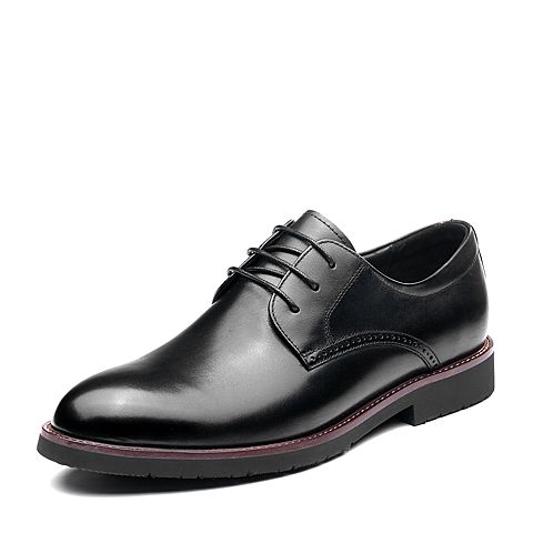 森达春季新款专柜同款英伦潮流商务男皮鞋FW101AM9