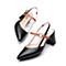 森达夏季新款专柜同款时尚欧美粗高跟女凉鞋4JZ10BH9