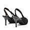 森达夏季新款专柜同款性感蕾丝网布女细跟凉鞋VSV30BH9