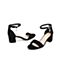森达夏季新款时尚一字带性感高粗跟女凉鞋Z1YADBL9