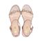 森达夏季新款专柜同款甜美格利特坡跟女凉鞋4KE01BL9