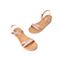 森达夏季新款气质闪钻休闲坡跟女凉鞋ZX-12BL9