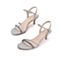 森达夏季新款专柜同款时尚格利特细跟女凉鞋4KI03BL9