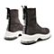 森达冬季新款专柜同款弹力绒布女休闲中筒靴VKC60DZ9