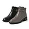 森达冬季新款时尚潮流简约粗跟女休闲短靴Z9718DD9
