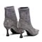 森达冬季新款专柜同款性感细高跟尖头女袜靴4PG01DD9