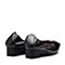 森达2020春季新款专柜同款知性粗跟蝴蝶结女单鞋VLR01AQ0