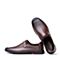 森达2020夏季新款专柜同款打孔透气舒适男休闲皮鞋V24D9BA0