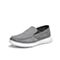 森达2020夏季新款专柜同款韩版一脚蹬舒适男帆布鞋1HC45BM0