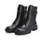 森达2020冬季新款专柜同款时尚机车风女中筒马丁靴VP461DZ0