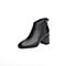 森达2020冬季新款专柜同款欧美休闲时髦粗跟女短靴4VF02DD0