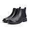 森达2020冬季新品专柜同款时尚潮流休闲女切尔西短靴Z8043DD0