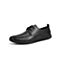 森达2021夏季新款商场同款简约鞋面打孔透气男休闲皮鞋V24L8BM1