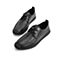 森达2021夏季新款商场同款简约鞋面打孔透气男休闲皮鞋V24L8BM1