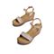 森达2021夏季新款商场同款甜美珍珠休闲坡跟女凉鞋4WE01BL1