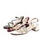 森达2021夏季新款商场同款时尚气质粗跟舒适女凉鞋4WN01BL1