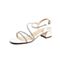 森达2021夏季新款商场同款时尚气质粗跟舒适女凉鞋4WN01BL1