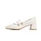森达2021秋季新款商场同款简约玛丽珍通勤粗跟女单鞋3QV01CQ1