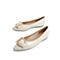 森达2021秋季新款商场同款珍珠尖头气质平底女单鞋3WE01CQ1